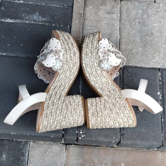 COACH Jae Espadrille Wedge Sandals - Picture 4 of 9